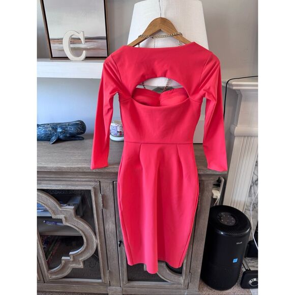 Chiara Boni Celide Chain-Strap Cutout Dress Size 38 | 6 US - Picture 6 of 11